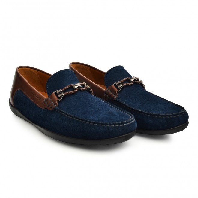 Language Navy-Blue Casual Loafers 888